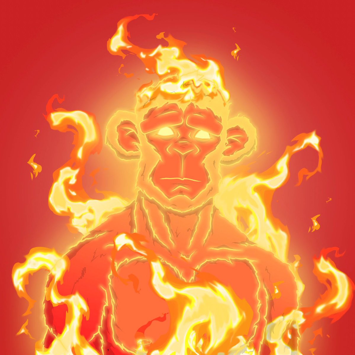 KCMontero's tweet image. All fired up for @chumpzonape #ApeChain @apecoin
