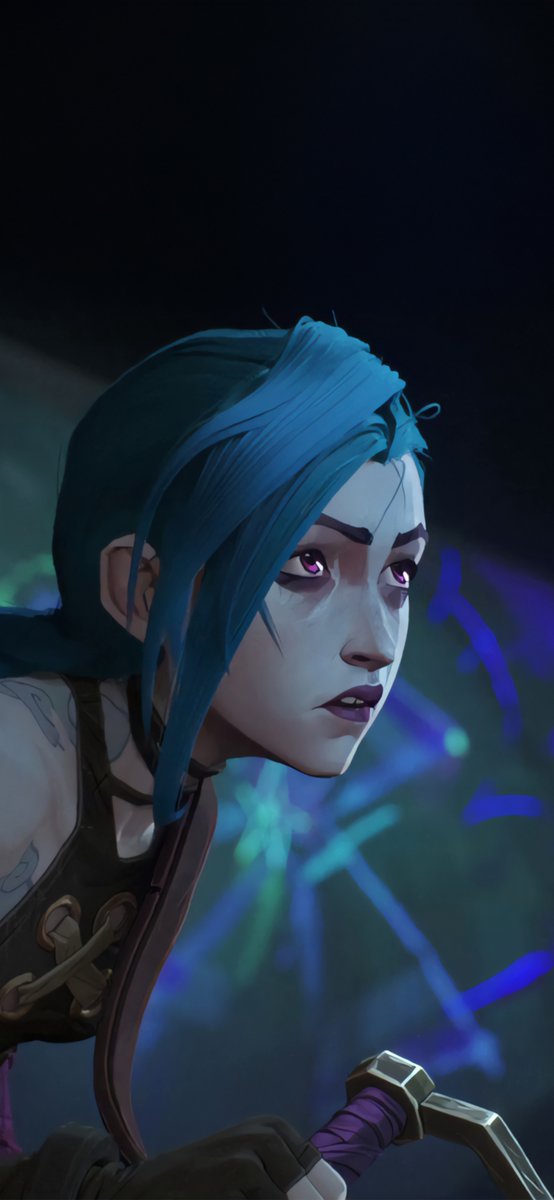 PasTPourChien's tweet image. #Wallpaper 4K - [HOUR 24] Jinx from Arcane #Arcane