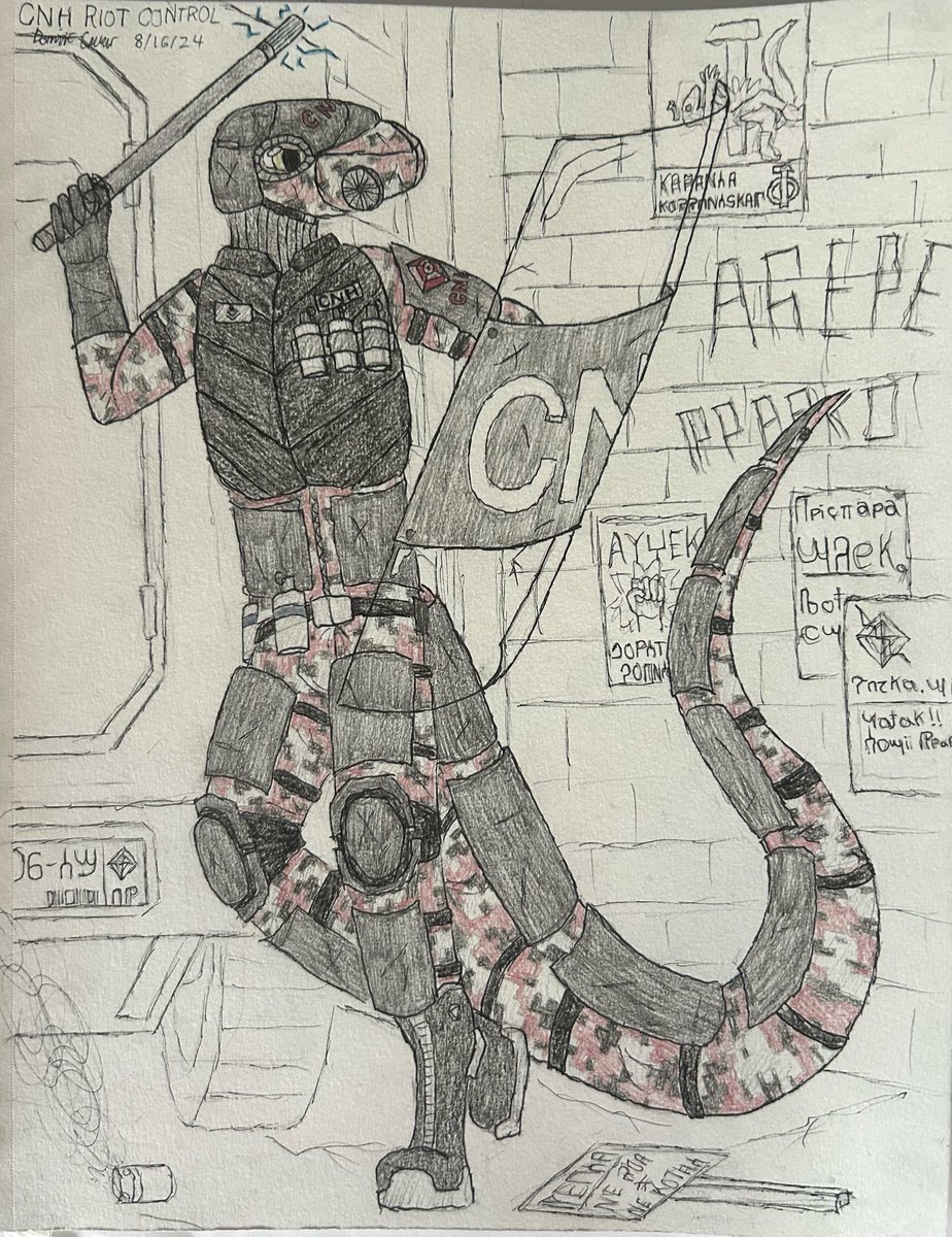 sv_929's tweet image. Introduction post yay!
My name’s Svelk or Dominic, and I’m an artist, worldbuilder and occasional writer! expect lots of scalies, sci-fi and just reptiles in general