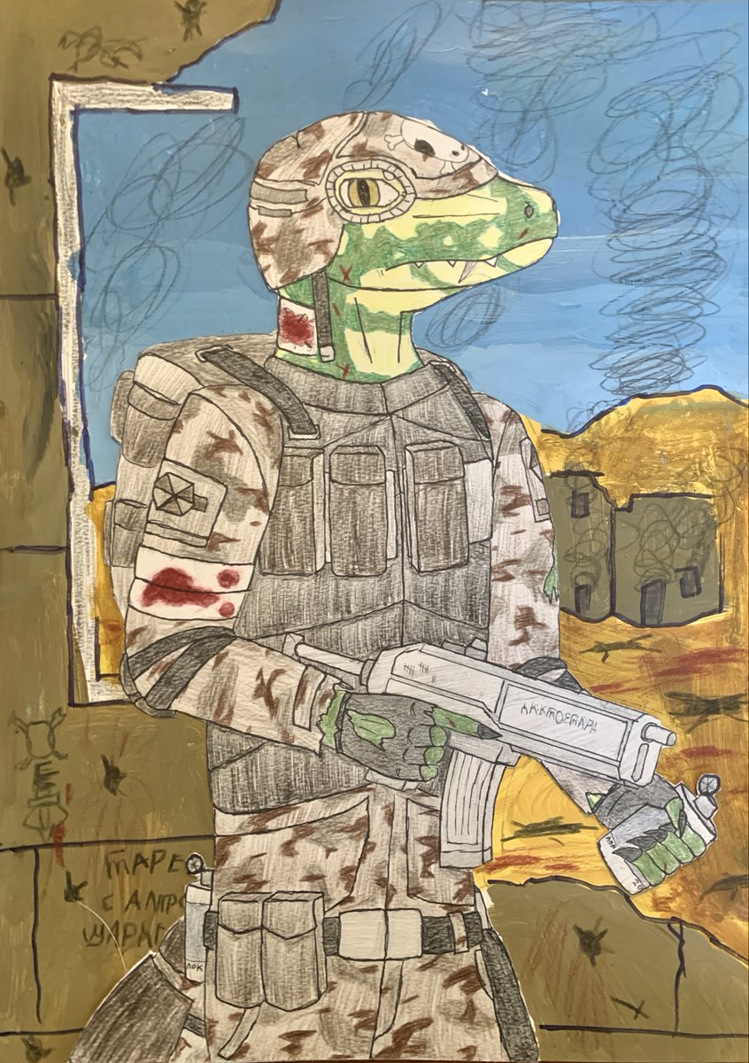 sv_929's tweet image. Introduction post yay!
My name’s Svelk or Dominic, and I’m an artist, worldbuilder and occasional writer! expect lots of scalies, sci-fi and just reptiles in general
