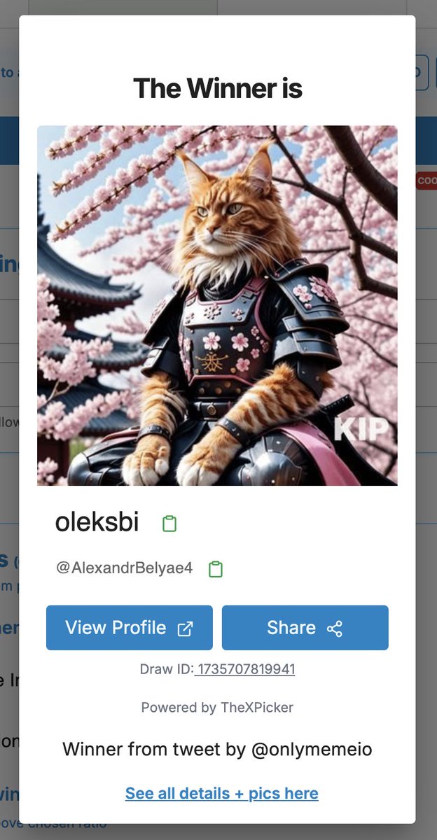 We have the winner <a href="/AlexandrBelyae4/">oleksbi</a> !

Congratulations! 🎉