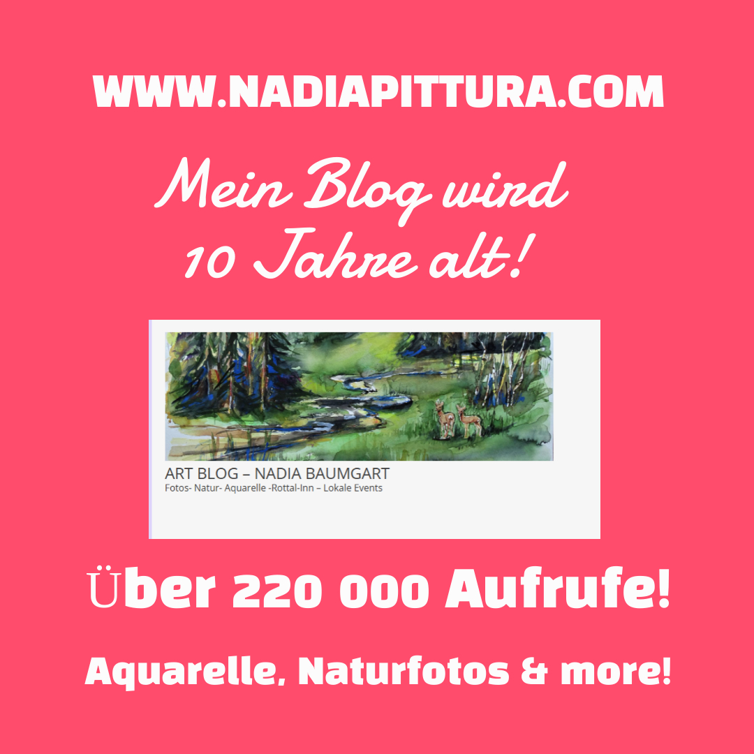 BaumgartNadia's tweet image. Mein Blog nadiapittura wird 10 Jahre alt!!

#bloggen #badbirnbach #bloggerin #nadiapittura #aquarelle