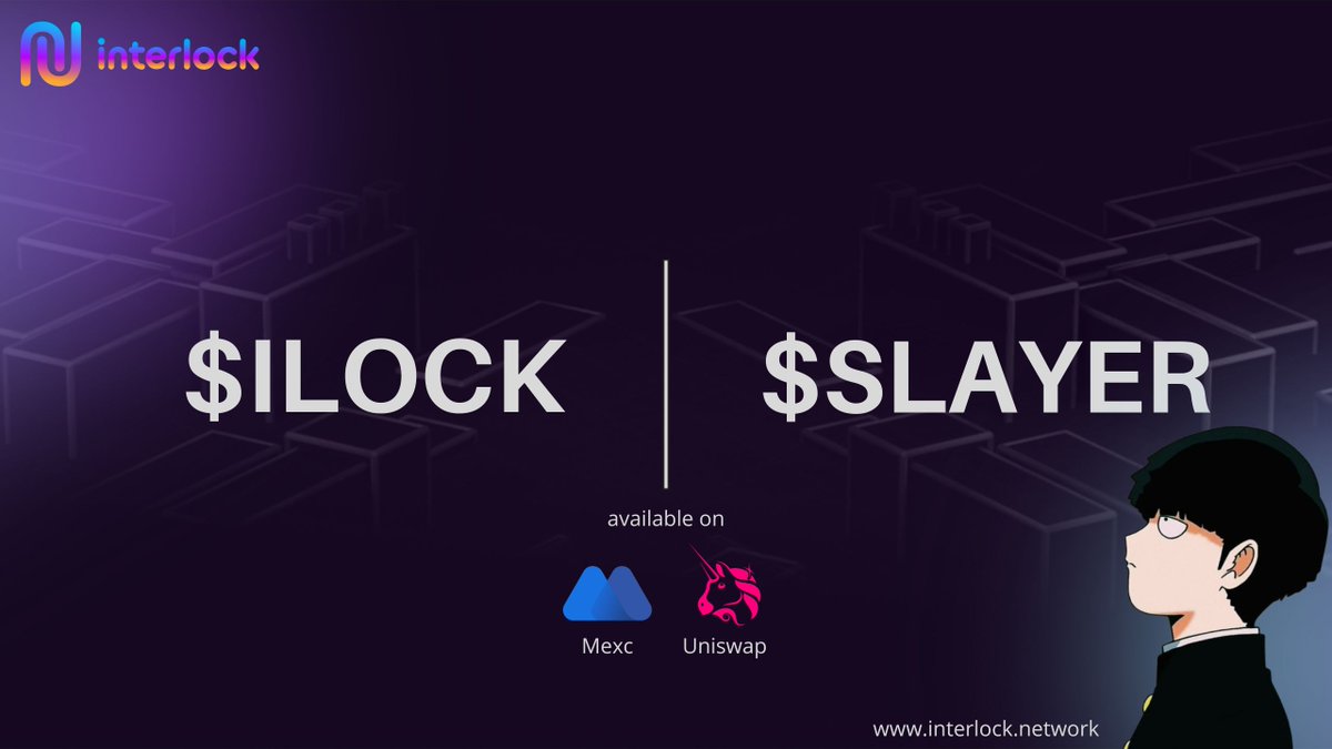 MobWeth's tweet photo. GM #Interlockers!
@threatslayerAI pairs perfectly with
ThreatSlayer, our Al powered browser
extension that allows you to earn $ILOCK
token while being kept safe from web-based
threats.
Interlock will eventually integrate $SLAYER and $ILOCK together. $ILOCK is available on MEXC and Uniswap on Arbitrum.
#Interlock | #ThreatSlayer | #CyberSecurity
#Arbitrum | #AlephZero | $ILOCK | #Web3