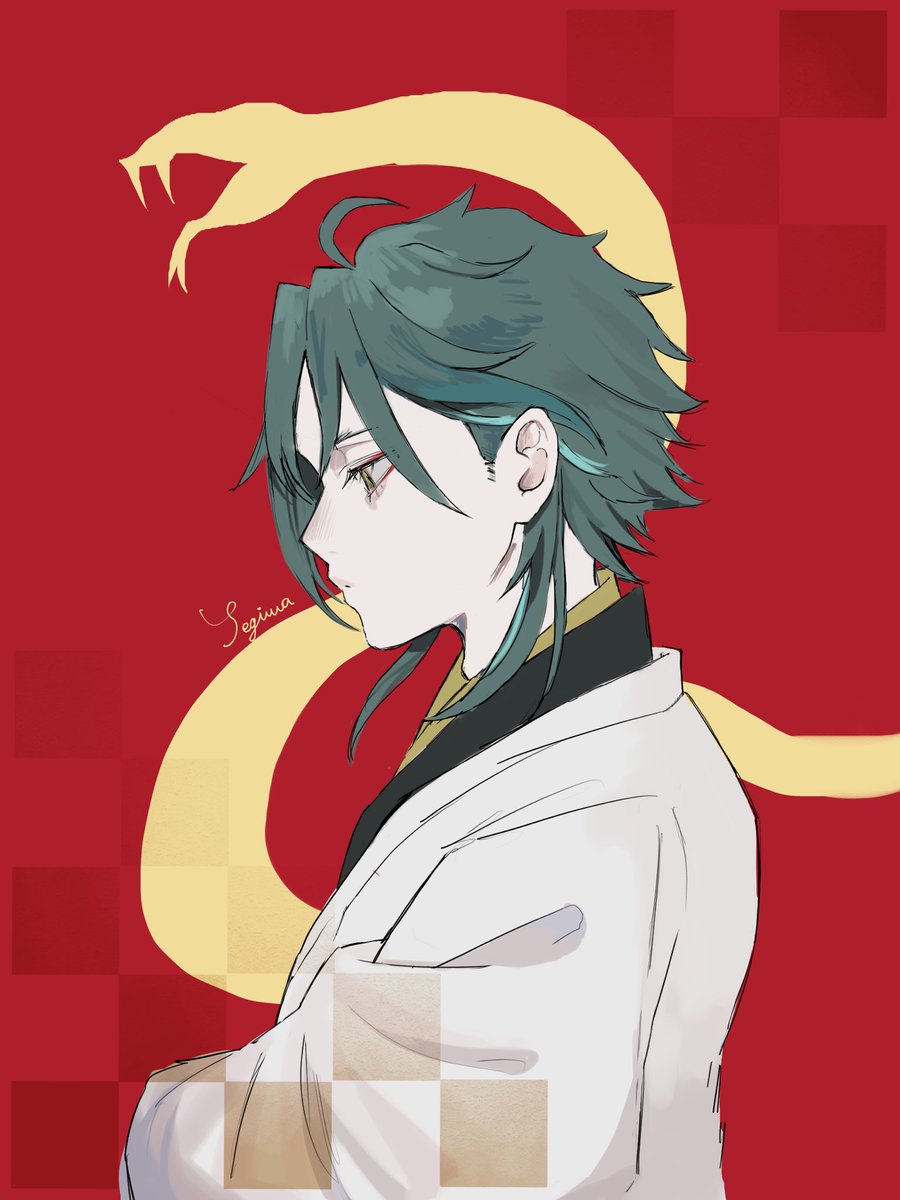 xyn0v's tweet photo. 謹賀新年

#GenshinImpact #Xiao #魈 https://t.co/bBjUVVd9Dz