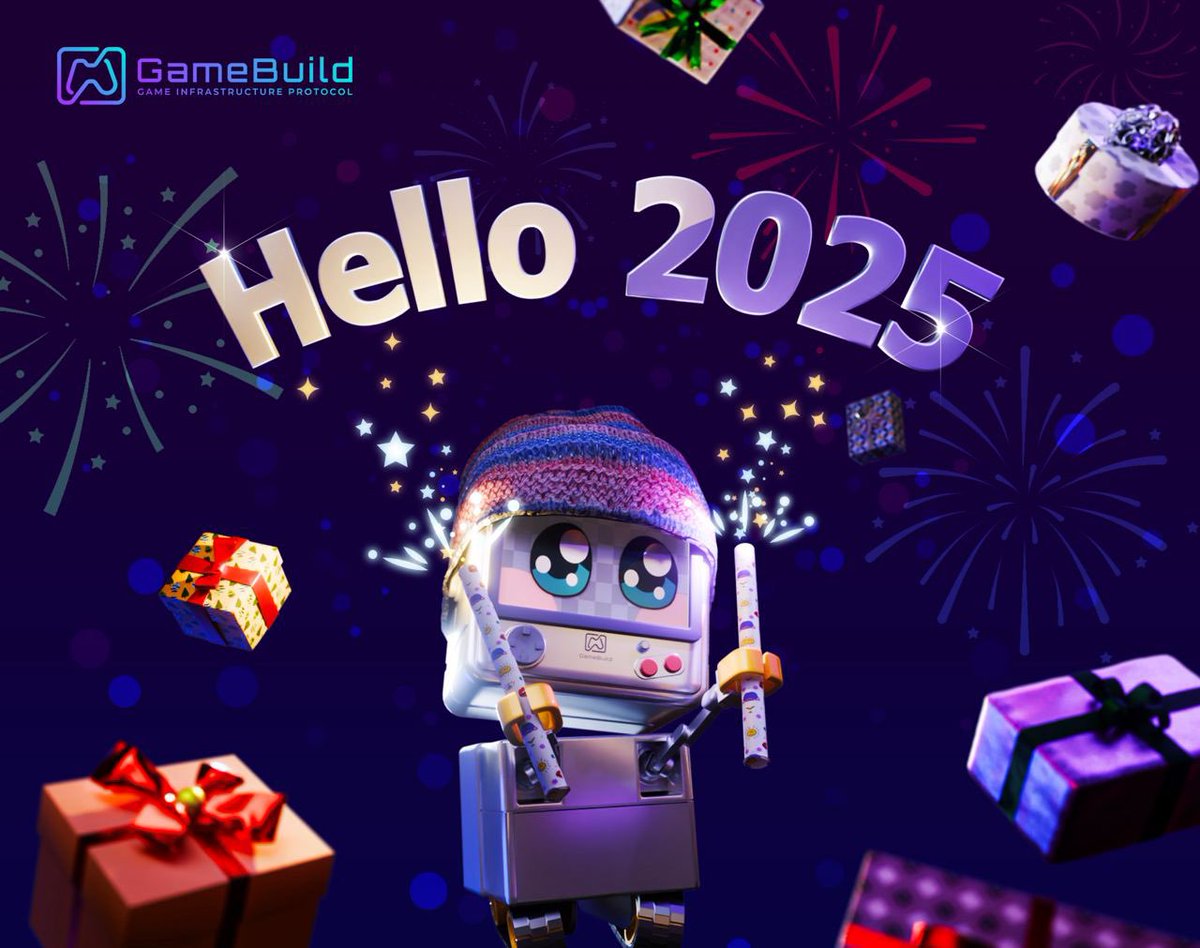 GameBuild_'s tweet image. Happy New Year 2025, GameBuilders! 🎉 Let&apos;s make this year epic with new adventures. Cheers to creativity and growth! #GameBuild #HappyNewYear