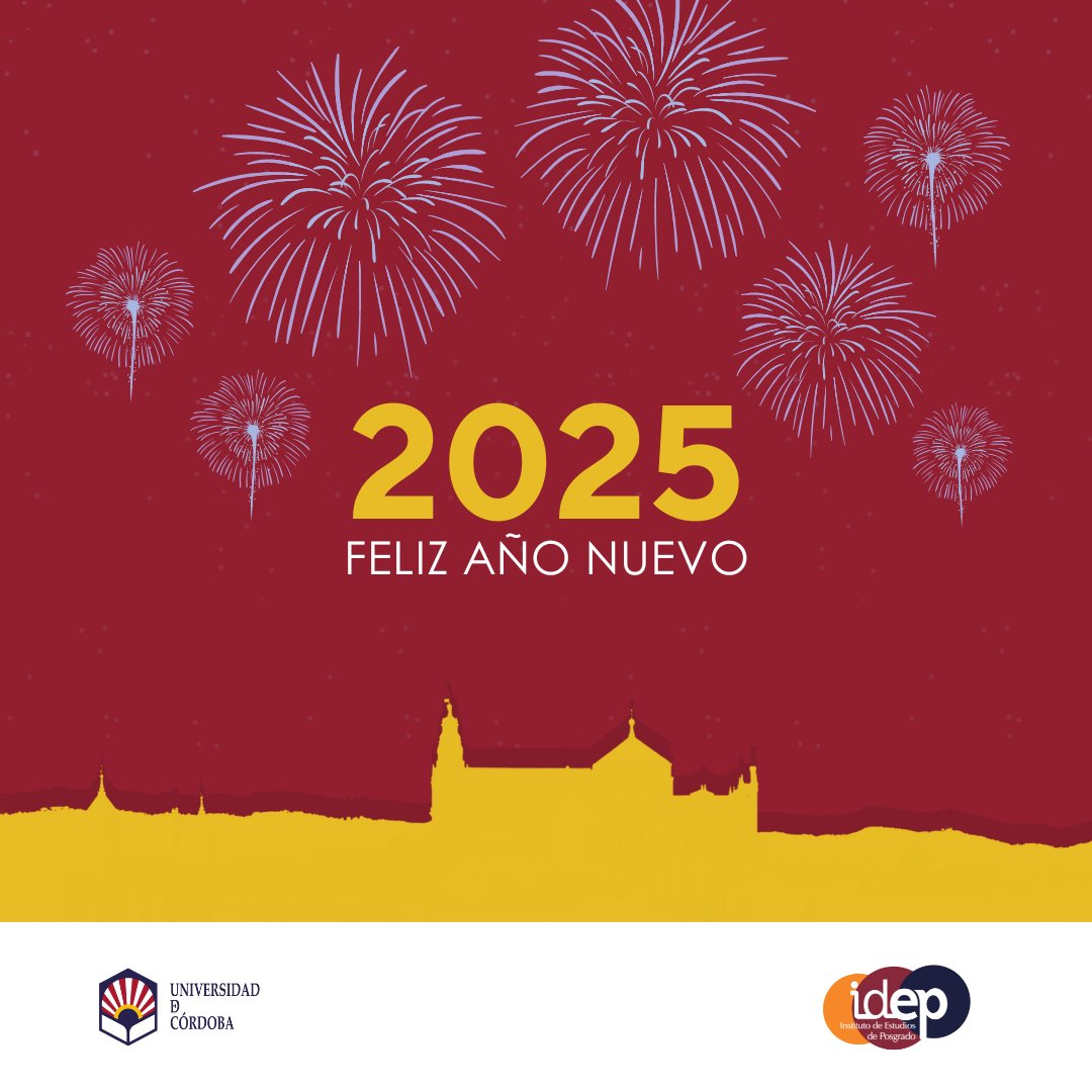 ucoidep's tweet photo. 🎉✨ ¡Bienvenido, 2025!

Desde la UCO te deseamos un año lleno de aprendizajes, metas cumplidas y grandes logros. 🌟💼 ¡Que este 2025 sea inolvidable y esté lleno de éxitos! 🚀 #Feliz2025 #UCO #NuevosComienzos https://t.co/qSwoXA7PSm