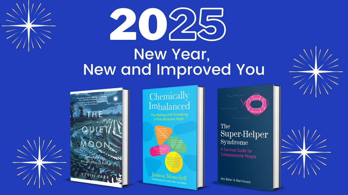 Flint Books (@flint_books) on Twitter photo Happy New Year! 🎉
How about setting those #NewYearsResolutions into motion with some of our top picks for helping your mental health?
All available via our website: buff.ly/37Vhkmn <a href="/joannamoncrieff/">Dr Joanna Moncrieff</a> <a href="/kevin_parr/">kevin parr</a>
<a href="/jessbakerpsych/">Jess Baker Chartered Psychologist | Coach | Author</a> <a href="/rodericvincent/">Roderic Vincent</a> #NewYear #HappyNewYear Happy New Year! 🎉
How about setting those #NewYearsResolutions into motion with some of our top picks for helping your mental health?
All available via our website: buff.ly/37Vhkmn <a href="/joannamoncrieff/">Dr Joanna Moncrieff</a> <a href="/kevin_parr/">kevin parr</a>
<a href="/jessbakerpsych/">Jess Baker Chartered Psychologist | Coach | Author</a> <a href="/rodericvincent/">Roderic Vincent</a> #NewYear #HappyNewYear
