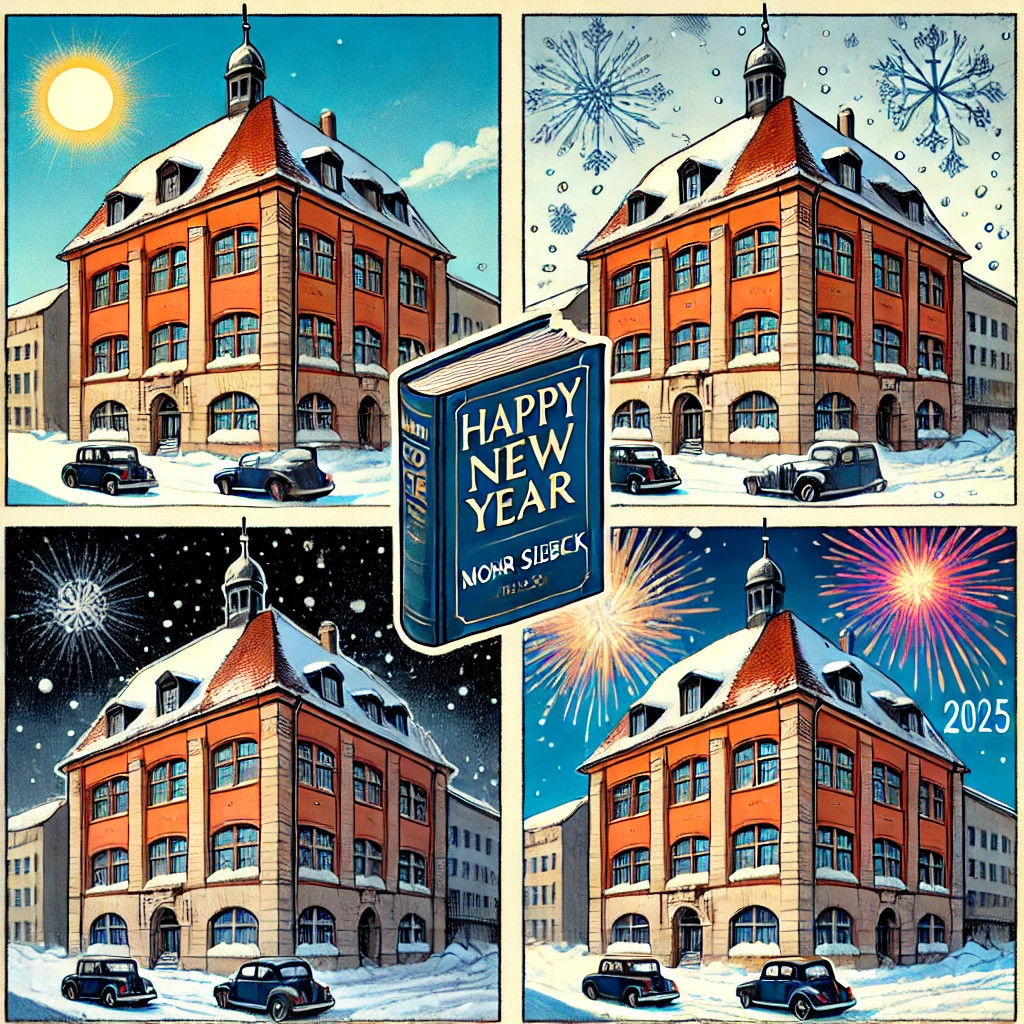 Wir wünschen unserer Community ein Frohes Neues Jahr 2025!

Wir haben uns spaßeshalber an KI-generierte Bilder gewagt und dabei gleich mal unser Verlagshaus in Tübingen "verschönern" lassen 😉

Übrigens: ab sofort sind wir auch auf Bluesky zu finden (bsky.app/profile/mohrsi…)!