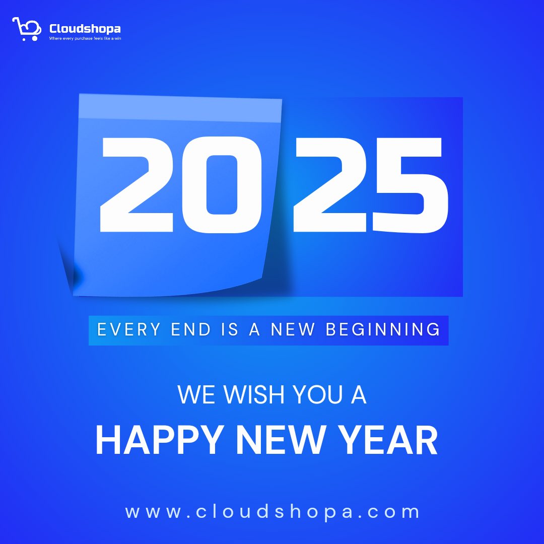 getecorewards's tweet photo. New year, new vibes, same commitment to improving your shopping experience. 💪 Welcome to 2025. Happy New Year from all of us at Cloudshopa! https://t.co/nodot9S7un