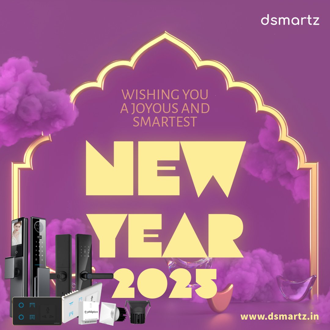 DsmartzHomeTech's tweet image. 🌟 Happy New Year 2025 from Dsmartz Home Automation! 🌟
🎉 Step into the future with smarter living!
This New Year, transform your space into a haven of convenience, comfort, and innovation.

#SmartHome2025 #HappyNewYear #dsmartzautomation #HomeAutomation #TechSavvyHome #Alexa