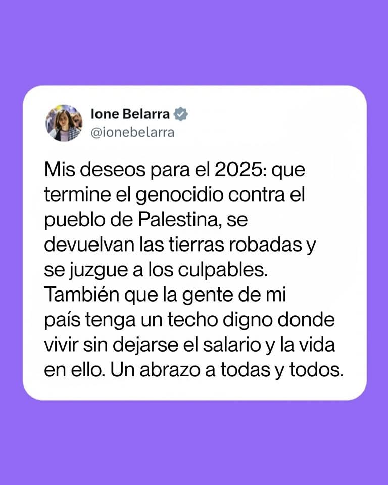Desde #PodemosLyon os deseamos un feliz 2025 sabiendo que nos queda mucho trabajo por delante,sin olvidarnos de la población vulnerable,de la eterna lucha por nuestros derechos,por una sociedad más justa y con menos desigualdades,por una vida en paz y en armonía medioambiental.