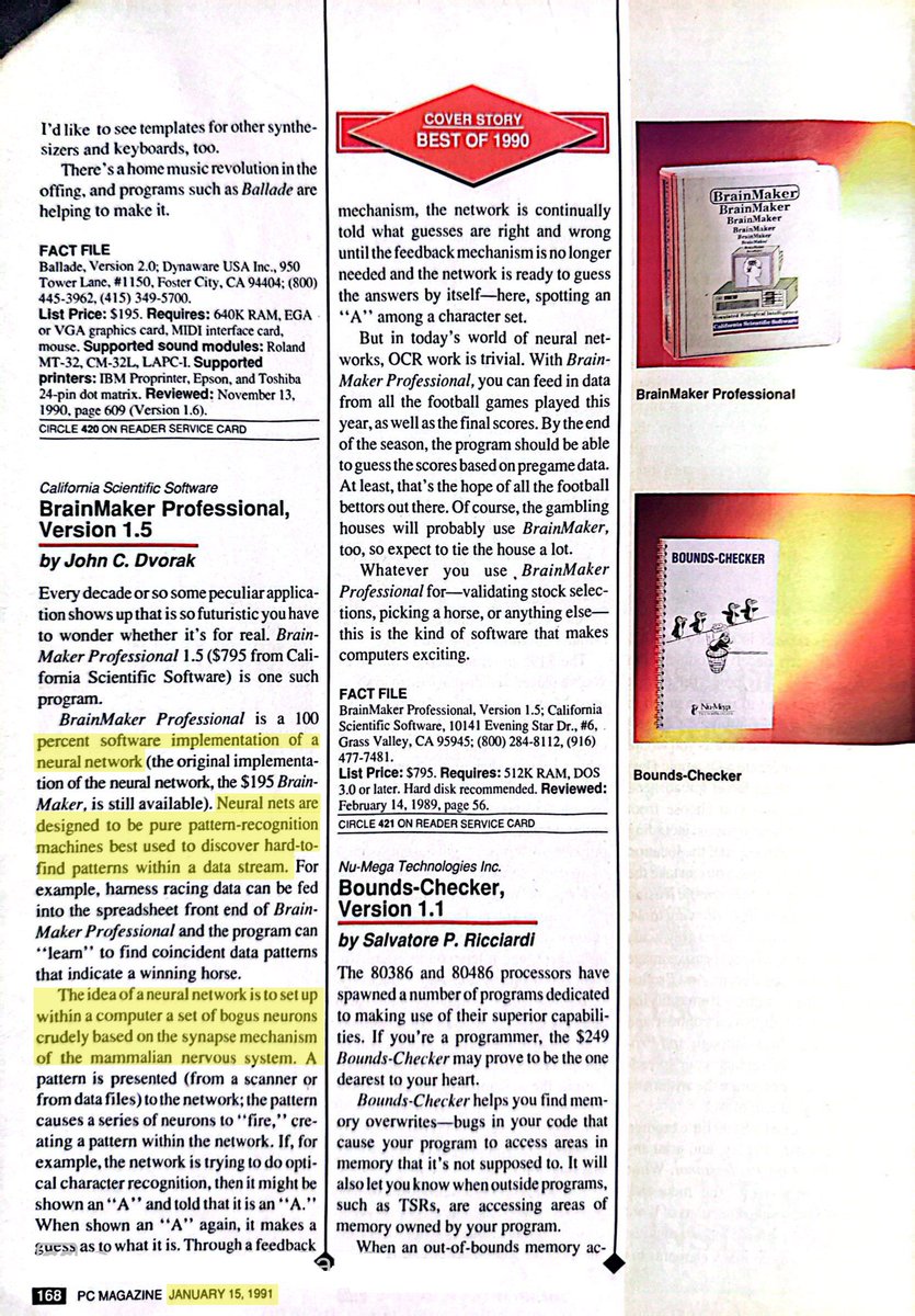 An excerpt from the Jan 1991 issue of <a href="/PCMag/">PCMag</a>, highlighting their technical awards for 1990.

The prose below makes for quaint reading 34 years later.

Feels apropos to share this on the first day of 2025; we’re at the precipice….