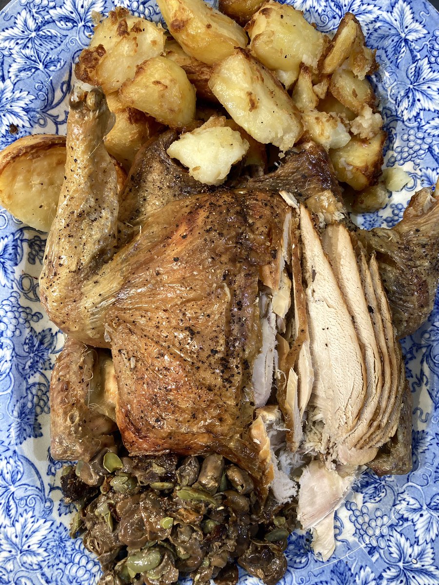 Big shout out to <a href="/DoctorChrisVT/">Chris van Tulleken 🏳️‍🌈</a> <a href="/JoannaBlythman/">Joanna Blythman</a> for all you’re doing -I’ve been busy in the fields/kitchen healing livestock with willow &amp; using it to promote leg bone/muscle growth = Much older healthy Frankenchickens &amp; creating UPF free sausages from pastured pork now for sale