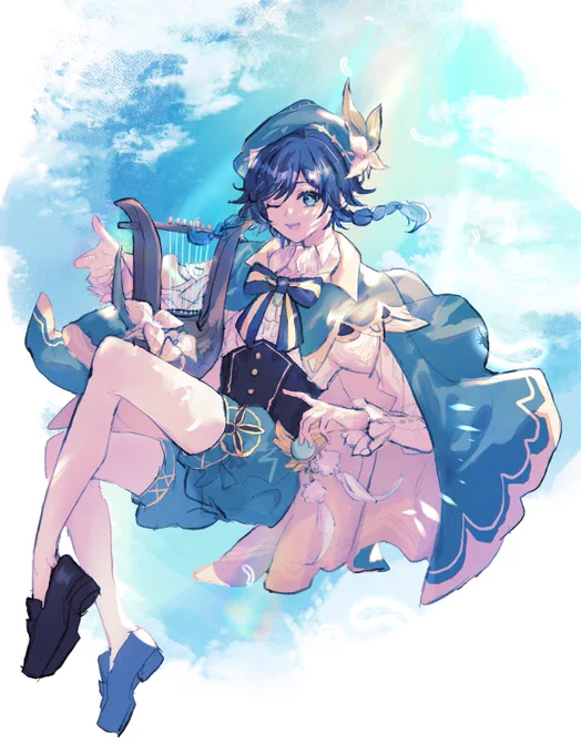 原神のアカウント消したので昔描いた絵はここに載せておく…