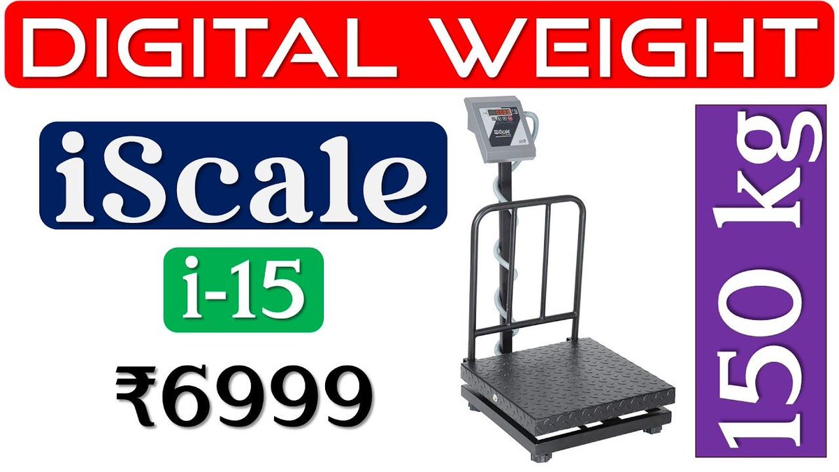 GadgetsShiksha's tweet image. iScale i-15 Digital Weight Scale: Weight up to 150 Kilos | Accuracy: 0 – 20 g | Liter Mode | Pieces Count | Metal Body: Rust-Free | Display: Buyer &amp;amp; Seller | Battery Life: 2 Days | #digitalscale #weightmachine #weighingscale #iscale | →youtu.be/m6PWHyHD_nw
