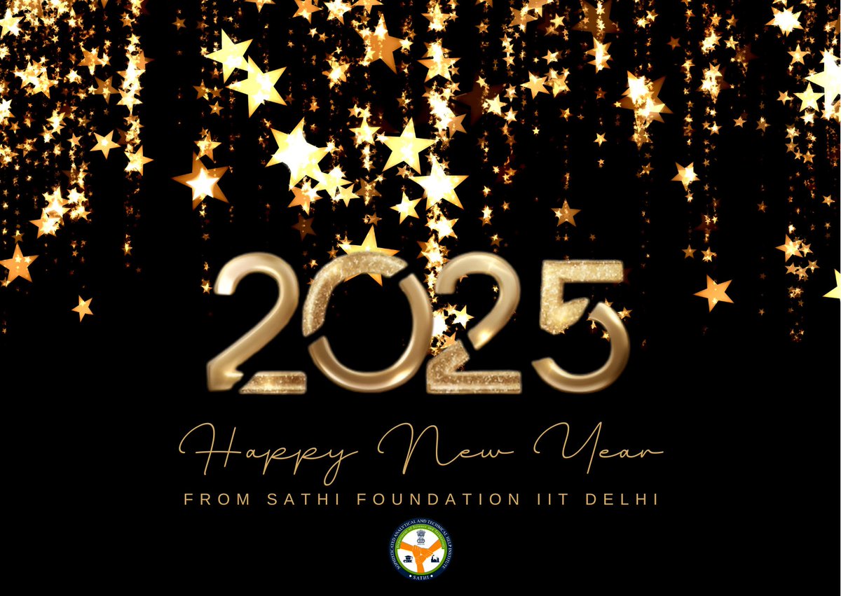 🎉 Happy New Year 2025! 🎉
SATHI Foundation IIT Delhi wishes you a year filled with innovation, collaboration, and success. Let’s make 2025 a year of transformative growth! 🚀
#HappyNewYear2025 #Innovation #Research #SATHIIITDelhi