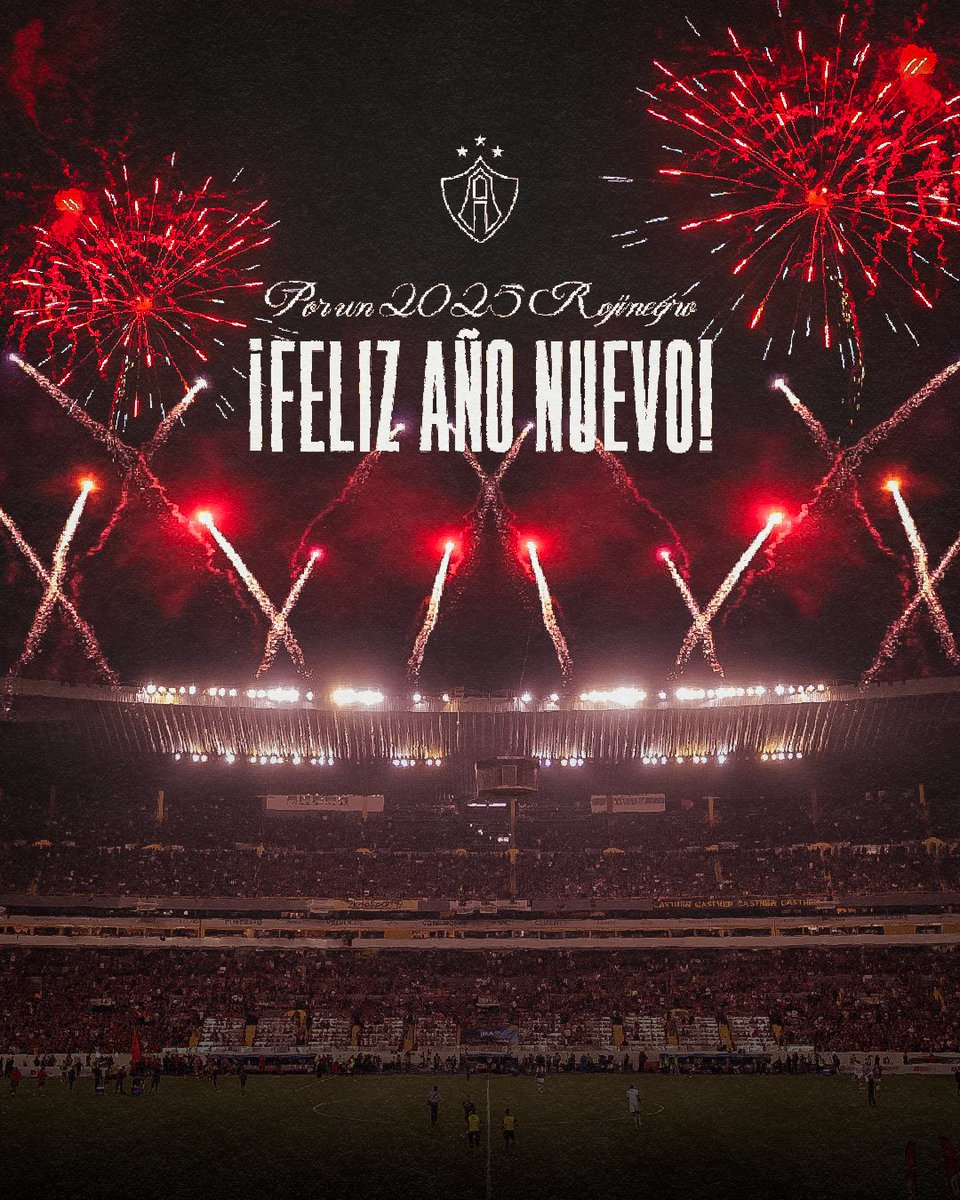 AtlasFC's tweet image. ¡FELIZ AÑO NUEVO, ROJINEGROS! 🔴⚫️🎉🎊