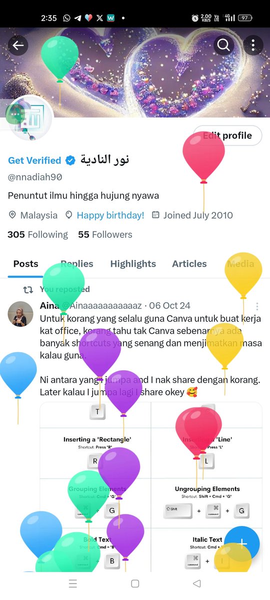 nnadiah90's tweet photo. 🎈🎈🎈 https://t.co/x0Xjt6Tg1c