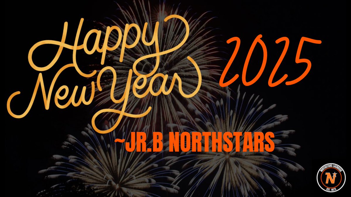 OSJRBNORTHSTARS's tweet photo. Happy New Year from the Northstars!

We can’t wait to get back on the floor in 2025 infront of our fans! Road to the Founders Cup 2025!

#roadtothefounders2025 #starslacrosse #projectchrome https://t.co/qLFq7dVzH2
