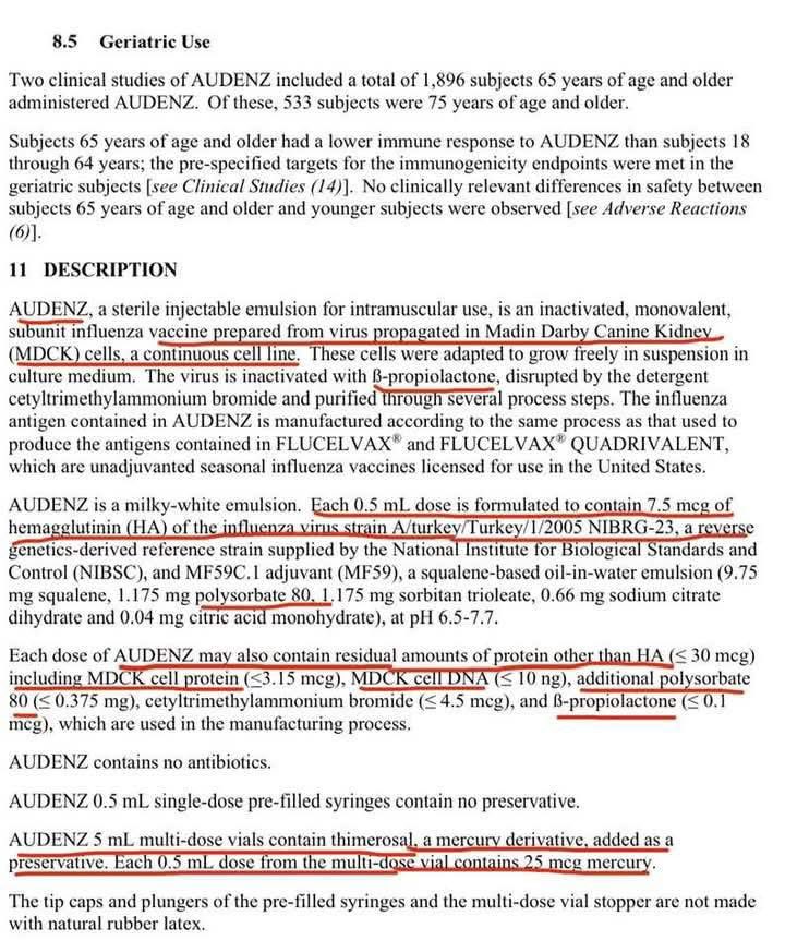 toobaffled's tweet image. In the upcoming weeks/months the media will create a narrative about the dangers of bird flu. Here are the facts about AUDENZ, the vaccine they’ve prepared for bird flu:

👿It is made using the kidney cell line of a dog.🐶A cocker spaniel to be exact. This cell line is called…