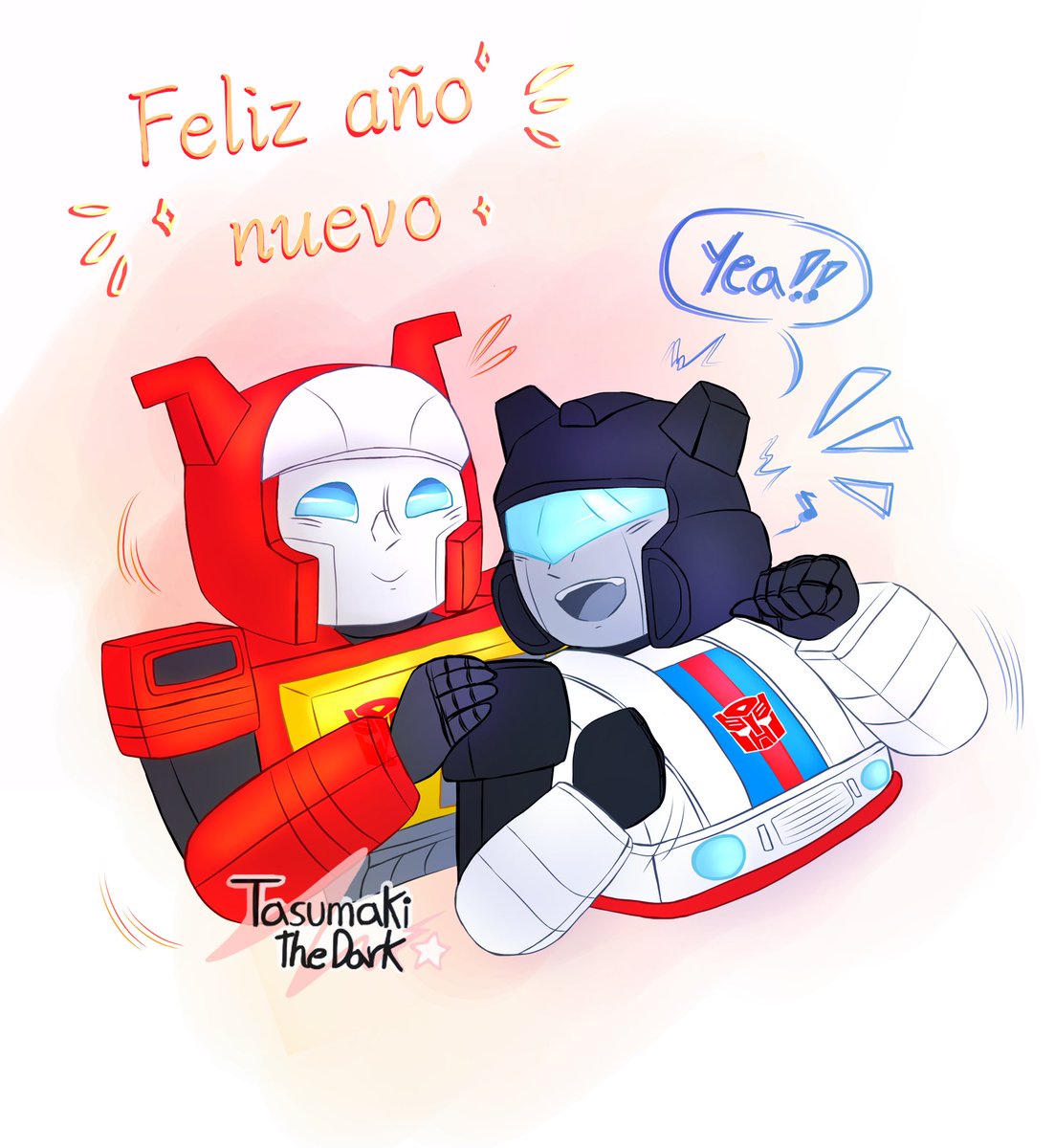 TasumakiTheDark's tweet photo. 𝐅𝐞𝐥𝐢𝐳 𝐚𝐧̃𝐨 𝐧𝐮𝐞𝐯𝐨 🎊✨

Primer dibujo del año de Jazz y Blaster. Por que nada es mejor que celebrar junto a tus seres queridos y mejores amigos <3
-
#transformers #transformersg1 #transformersblaster #transformersjazz #Jazz #blaster #transformersfanart https://t.co/GVK4yLm2rD