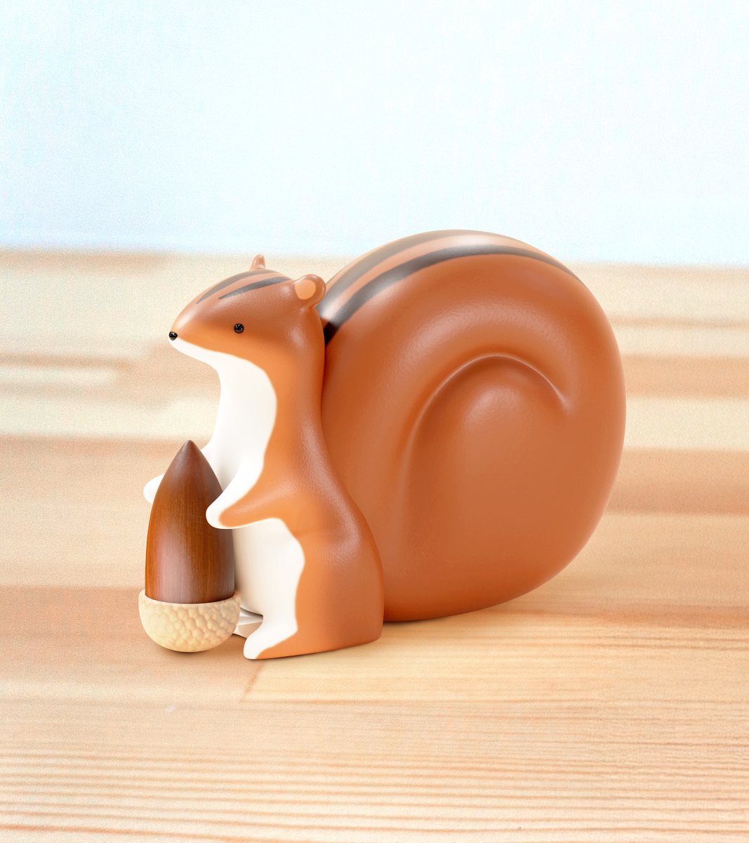 ドングリを手放したくないリスのメジャー作りました。