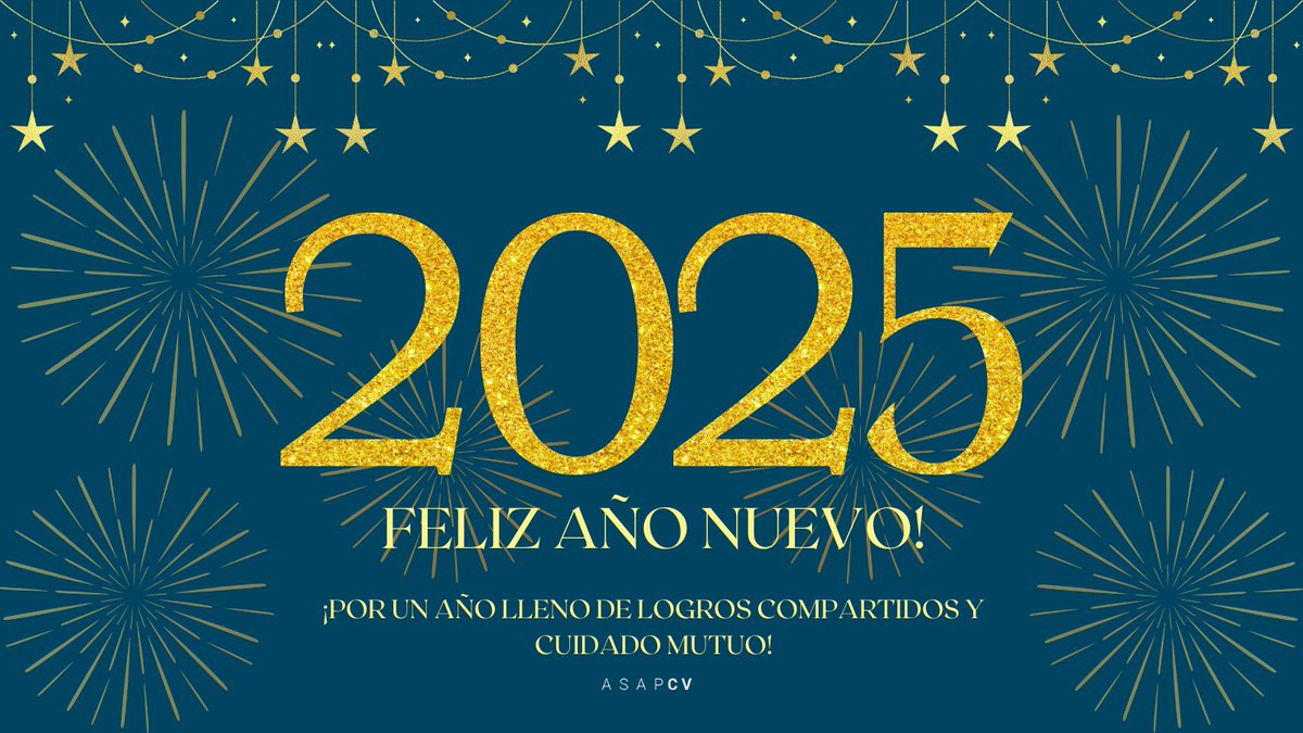 ChatGPT
🎉 Desde ASAPCV, te deseamos un 2025 lleno de salud y bienestar, trabajando juntos por un sistema sanitario más seguro y humano. 💙 #FelizAñoNuevo #SeguridadDelPaciente