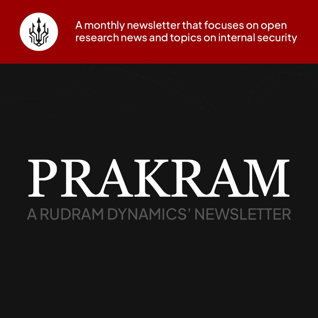 RudramDynamics's tweet image. The Latest edition of &apos;Prakram&apos; is out.

Read about issues that matter to internal security &amp;amp;to #KnowOurForces @SSB_INDIA @BSF_India @NIA_India and a exclusive opinion piece by @konarkrai. 

@HMOIndia @Arun_Golaya @kartha_tara #newsletter #NationalSecurity #Prakram