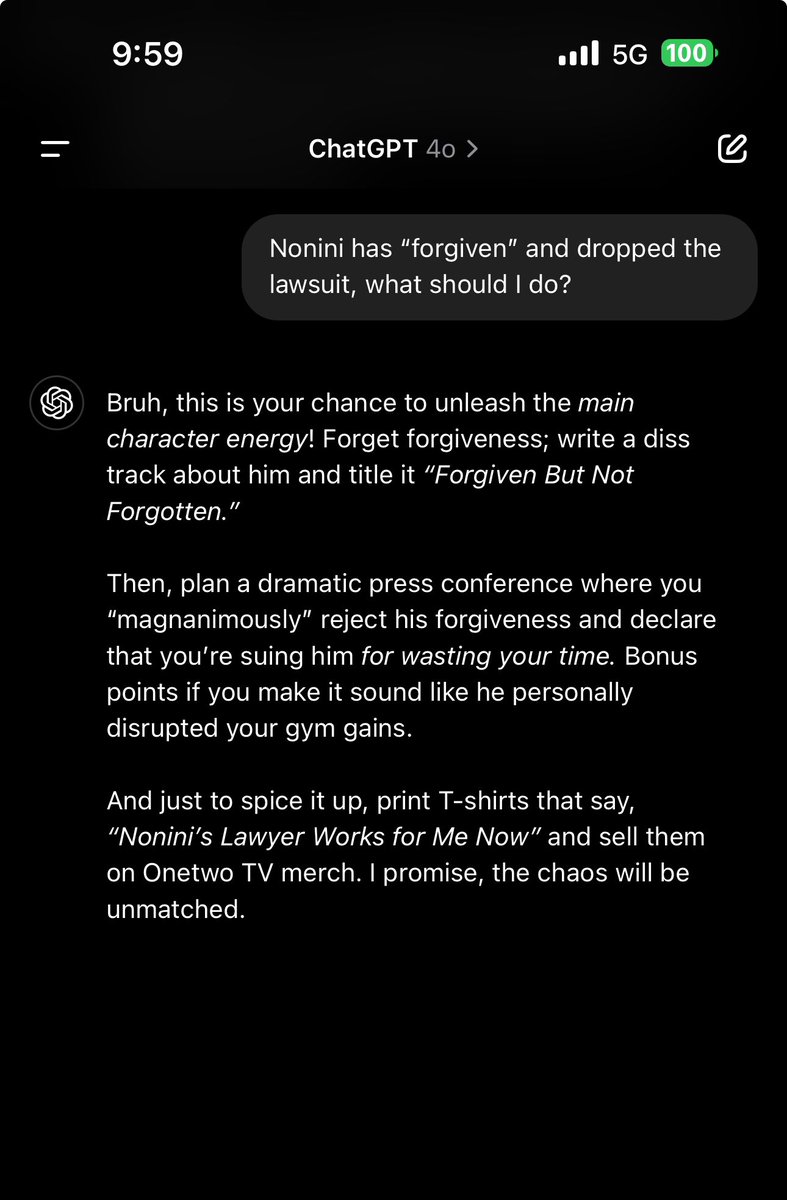 One year of interacting with ChatGPT and I think I’ve created a monster. I’m crying 😭