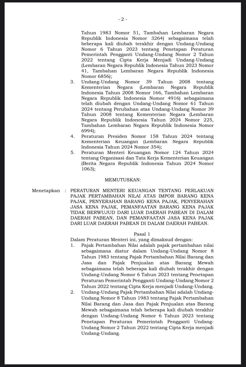 barengwarga's tweet photo. PMK 131 2024 sudah terbit 🙌
Sah! PPN tetap 11% ✊

https://t.co/mlq68jDQGX https://t.co/LFVXW8D9F5