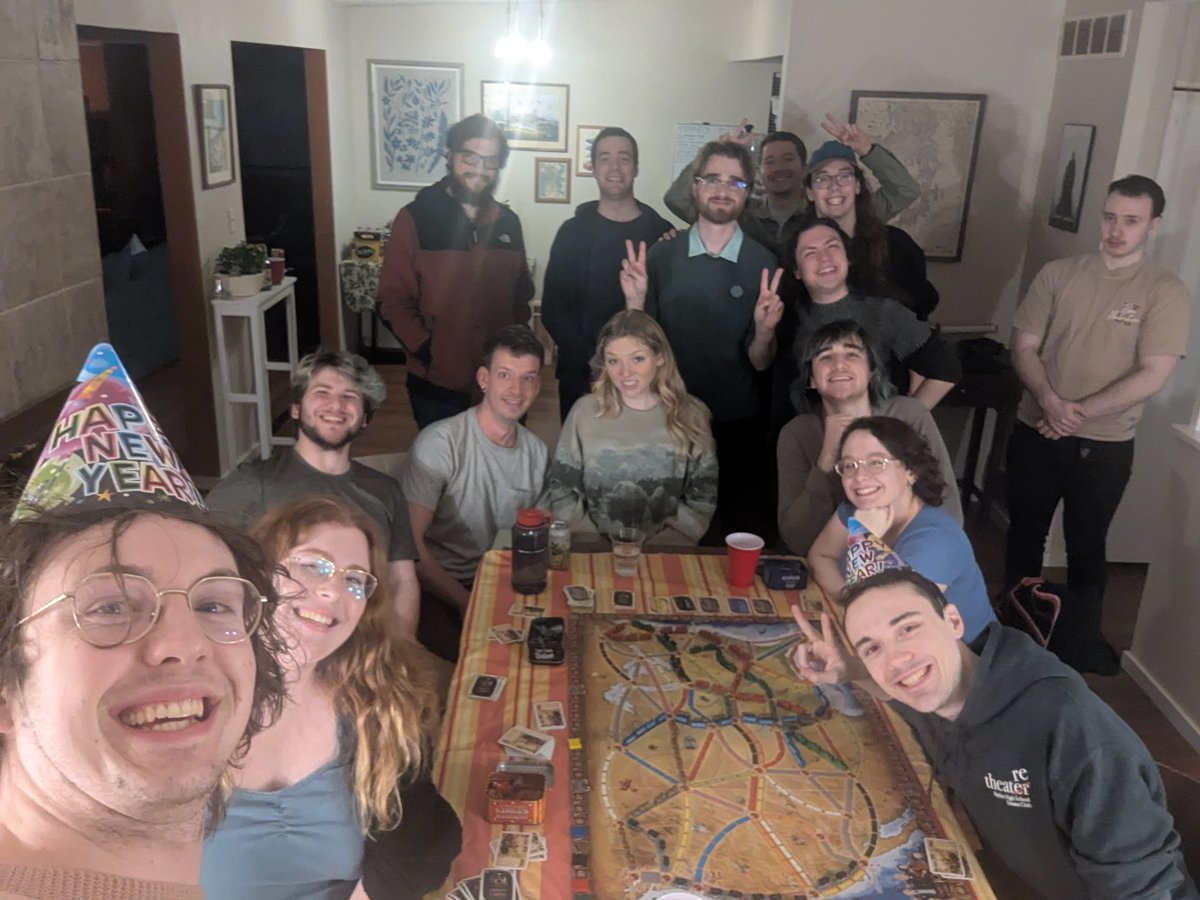 Thundrosaur's tweet photo. Loving the vibes with some board games this #NYEseattle https://t.co/rnumrtWku9