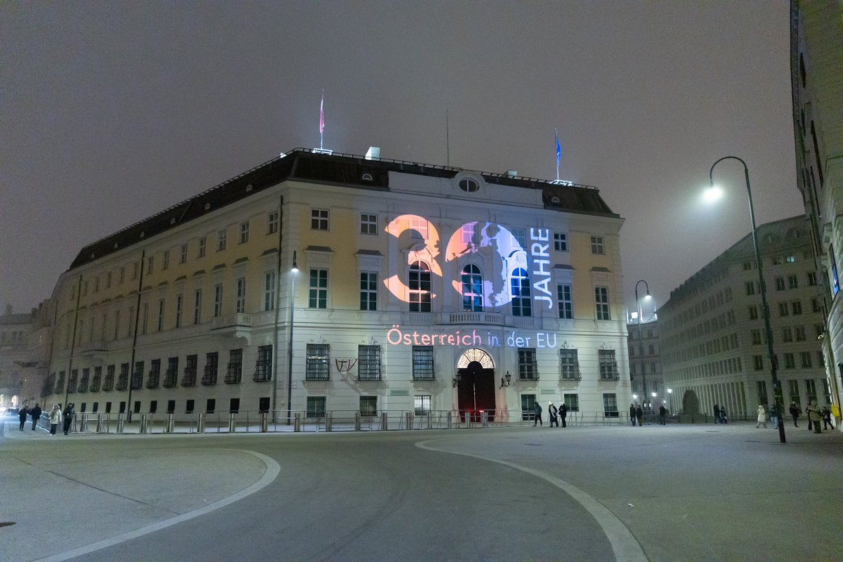 30 years ago, on this day, Austria became a full member of the European Union. A historical and important step for our country, strongly supported by a large majority of our citizens. European cooperation is more important than ever, Europe as a peace project stronger (more