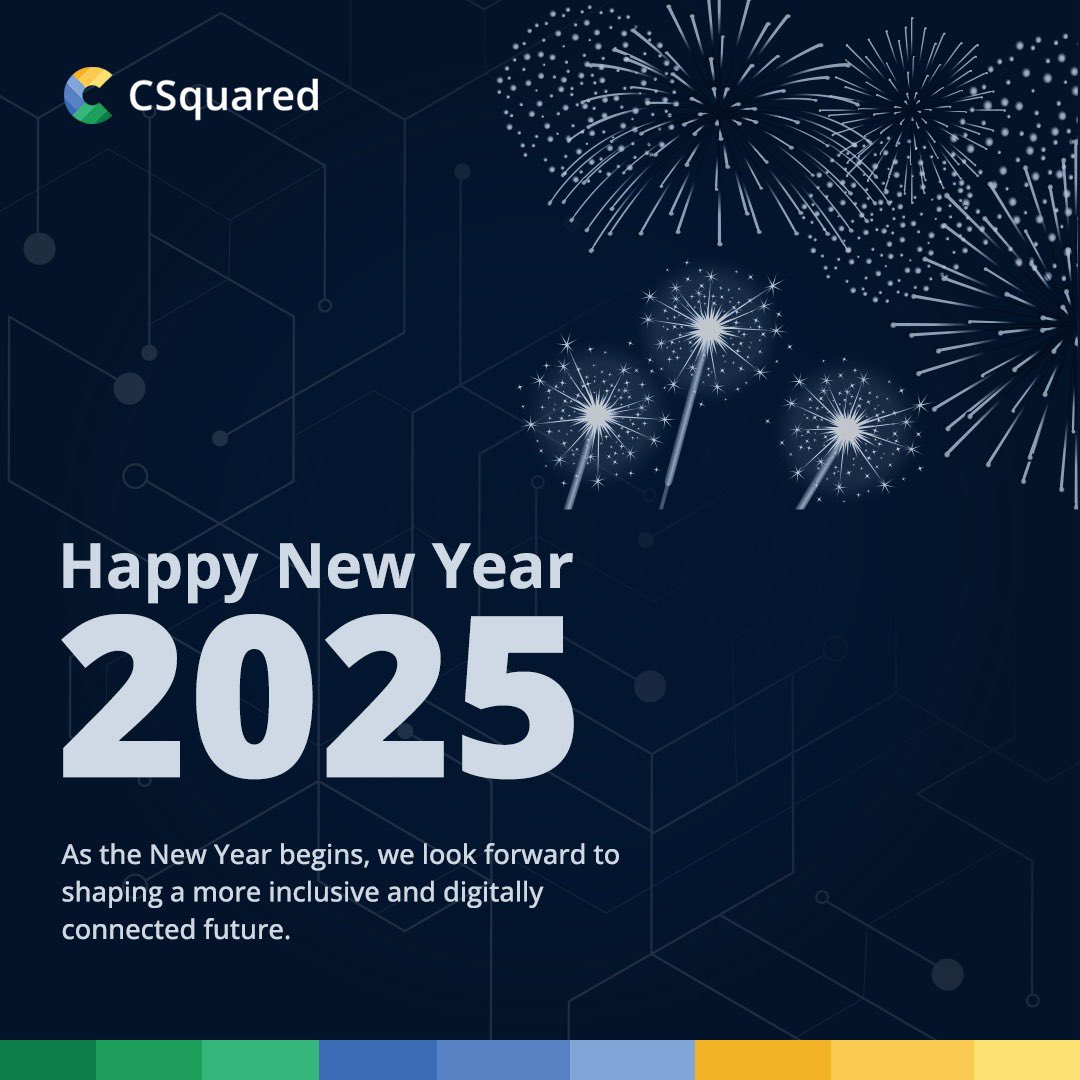 Happy New Year 2025 🎊 We look forward to shaping a more inclusive and digitally connected future ✨. 
#ADigitallyConnectedAfrica