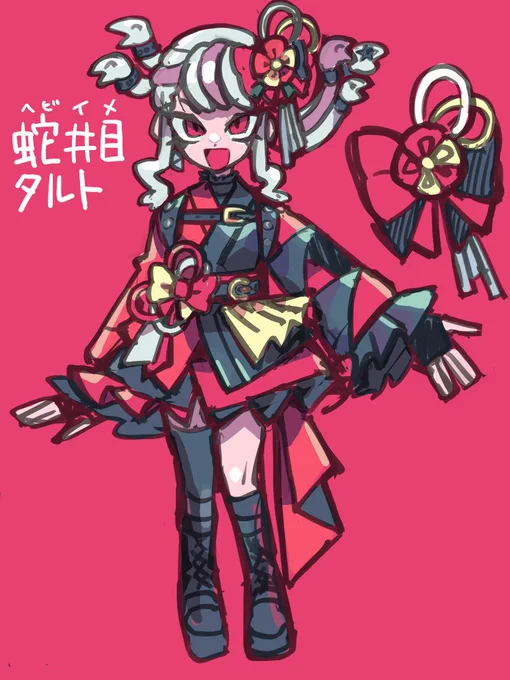 大急ぎキャラデザ(年末ギリギリに考えてたので、かなりラフ) 