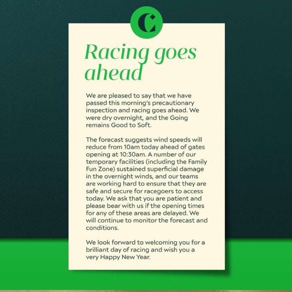 The perfect New Year present! <a href="/olibellracing/">Oli Bell</a> <a href="/chamberlinsport/">Ed Chamberlin</a> <a href="/MCYeeehaaa/">Matt Chapman</a> <a href="/CheltenhamRaces/">CheltenhamRacecourse</a>