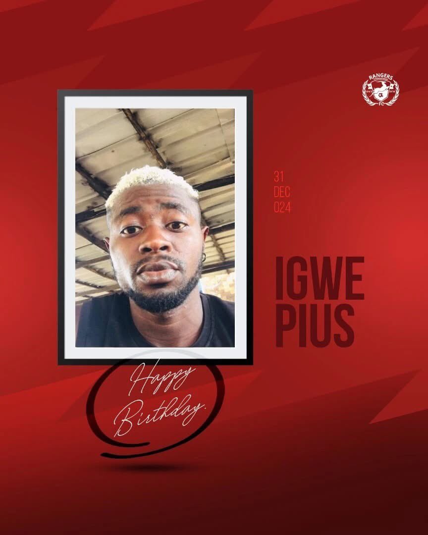theOfficialLBA's tweet photo. Happy birthday to @Rangers_Intl box to box Midfielder, and versatile player, Igwe Pius. More life and more wins. https://t.co/D6D9ld5LYN
