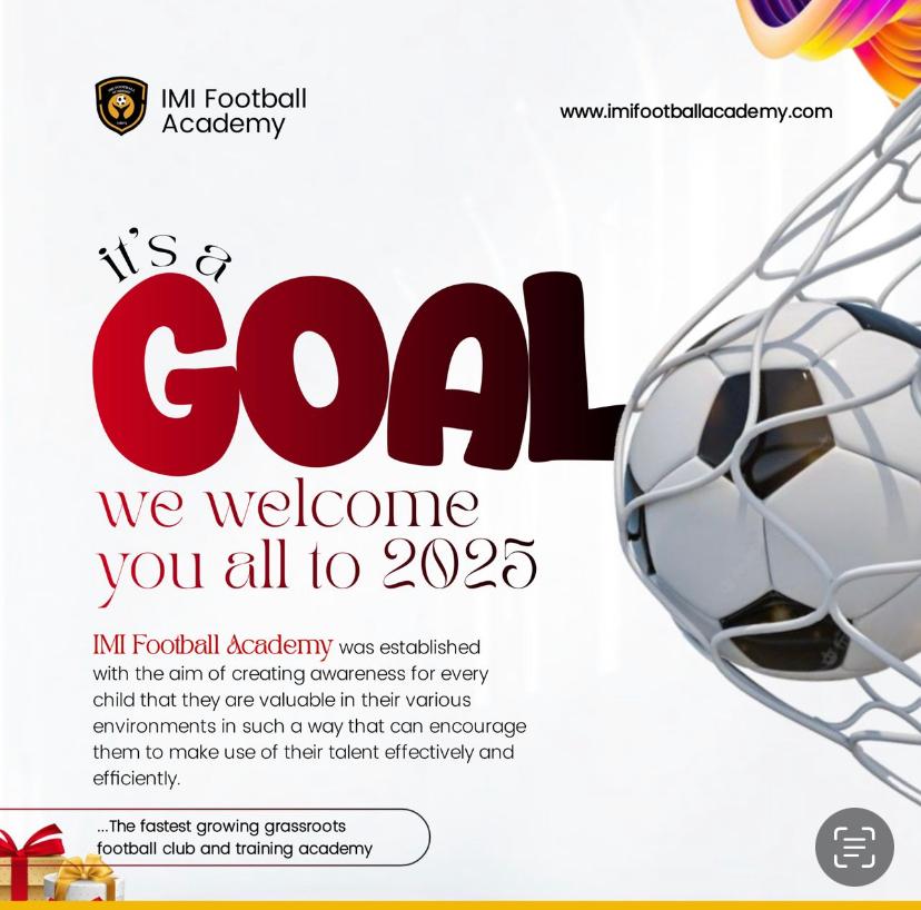 Happy new year to all. 

#IMIFOOTBALLACADEMY
