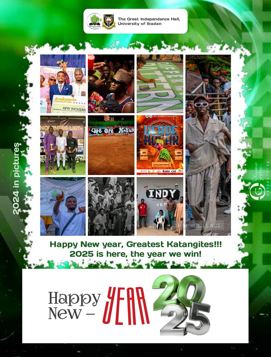 Happy New Year, Greatest Katangites!💚

2024 was a year of memories, and victory. Together, we stood tall as a great hall. 

2025 is here — the year we win!
Team Pragmatism wishes all Katangites the best 2025 has to offer! It'll be a year of victory all round💚