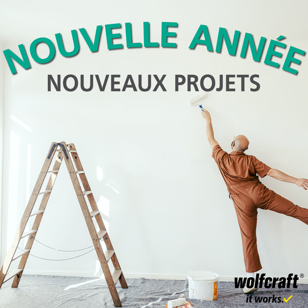 🎆 Bonne année 2025 à tous ! ✨ Que cette année soit riche en projets DIY et en créativité. 💪 Quels défis ou projets DIY vous fixez-vous pour 2025 ? Partagez vos idées avec nous ! #BonneAnnée #DIY #Wolfcraft