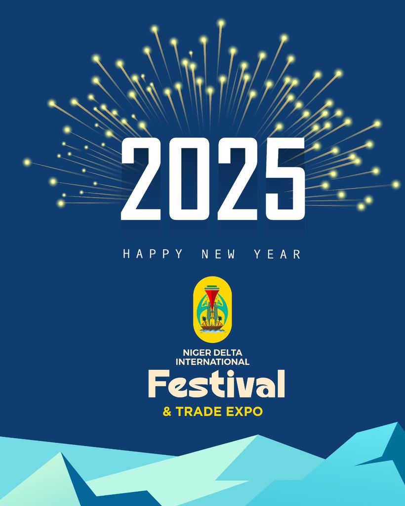 nigerdeltafest's tweet photo. Cheers to a blank start! Let this year be a continued journey of growth, intentionality and purposefulness of our Niger Delta prosperity. 

Wishing you all the best!🎉

#NDIFest2025 https://t.co/uRk4SE1Y0O
