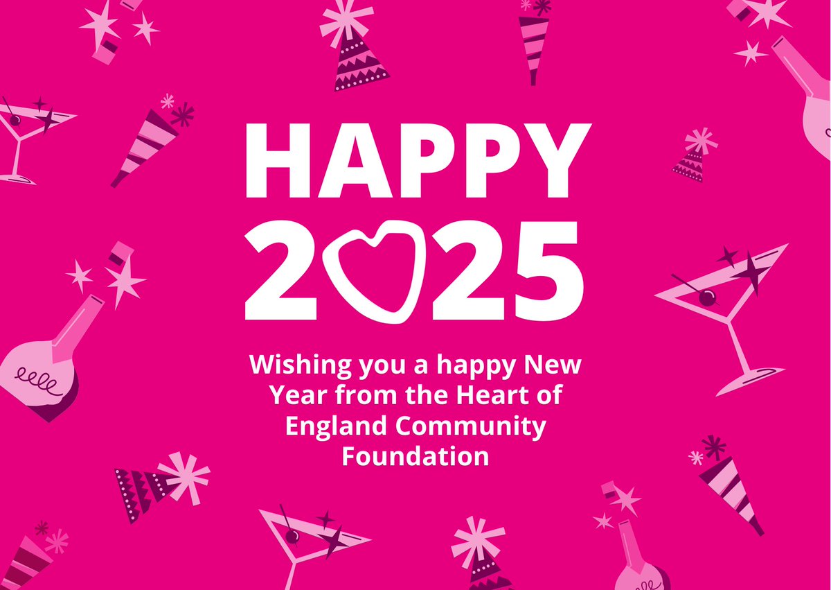 As we step into 2025, we reflect on the incredible community spirit, generosity &amp; resilience we’ve seen this year.

To our donors, partners &amp; supporters—thank you for helping us empower communities &amp; transform lives across the West Midlands &amp; Warwickshire ❤️

Here’s to 2025! 🎉