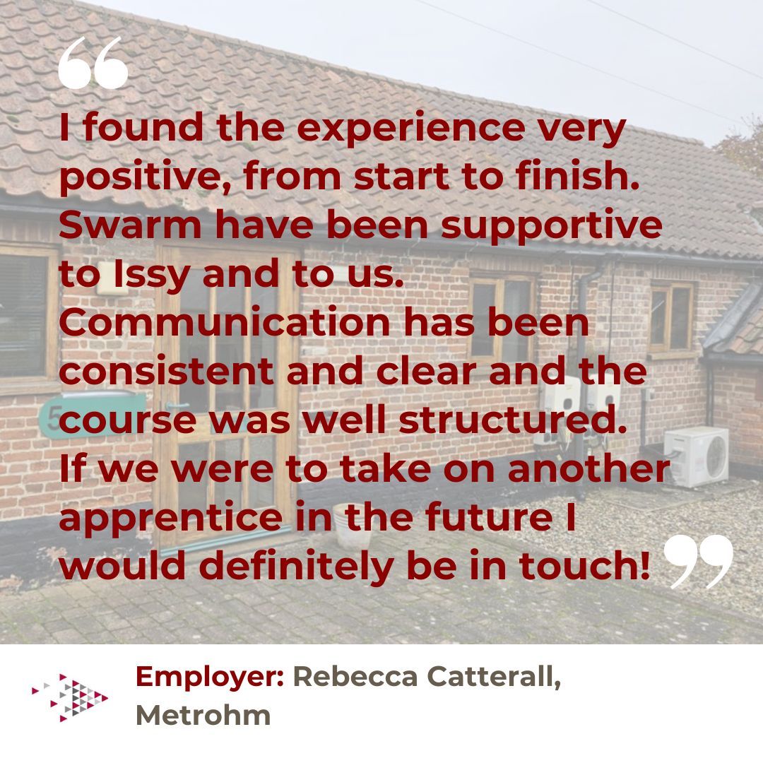 swarm_tweets's tweet image. A lovely positive quote to start the new year from our client at Metrohm!

Thank you Rebecca.

#apprenticeships #apprenticetraining