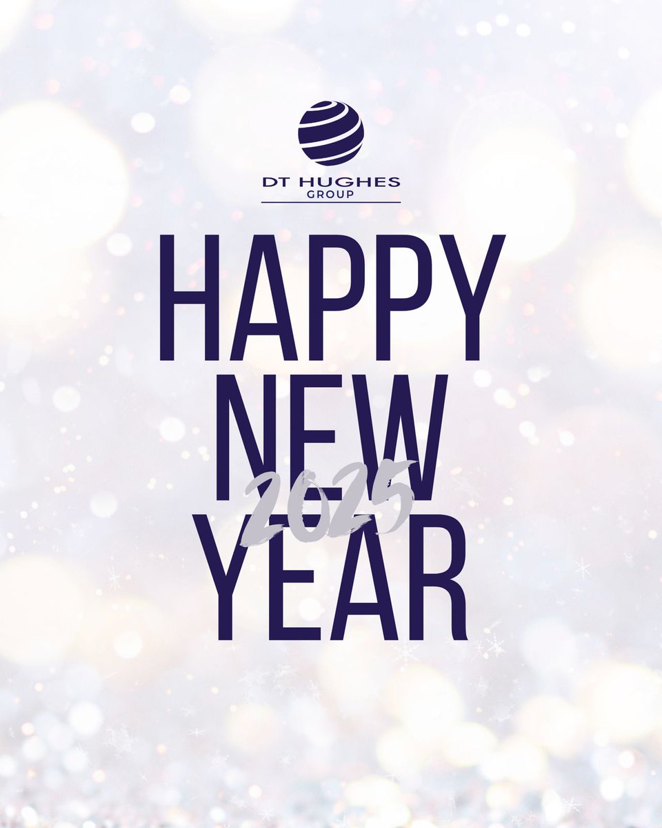 Happy New Year from everyone at DT Hughes Group! 

We're wishing you all a healthy and happy 2025! 💙
