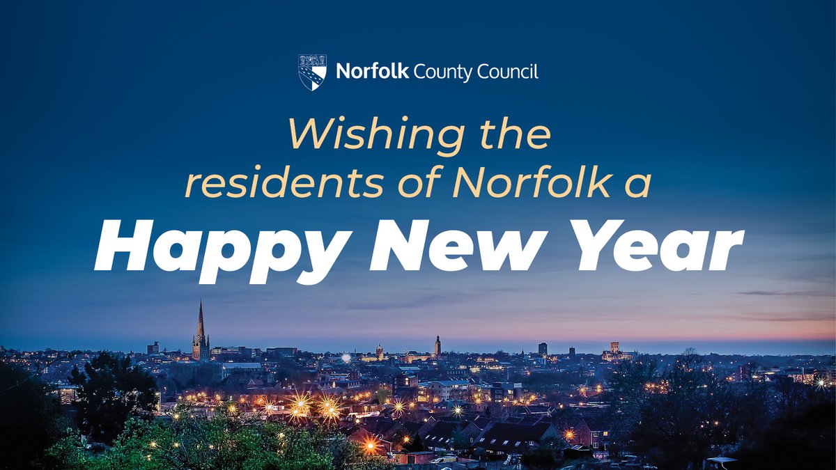 NorfolkCC's tweet photo. We would like to wish everyone in Norfolk and beyond a Happy New Year and a wonderful 2025. https://t.co/al5jTZGmbA