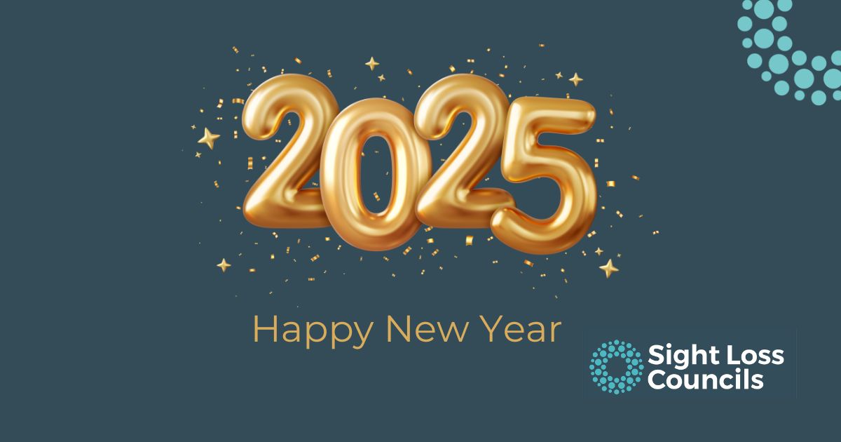 Happy New Year from everyone at Sight Loss Councils! 🎉 Wishing you happiness, success, and growth in 2025. We’re excited to work together for positive change in the year ahead. #HappyNewYear #VisionForChange