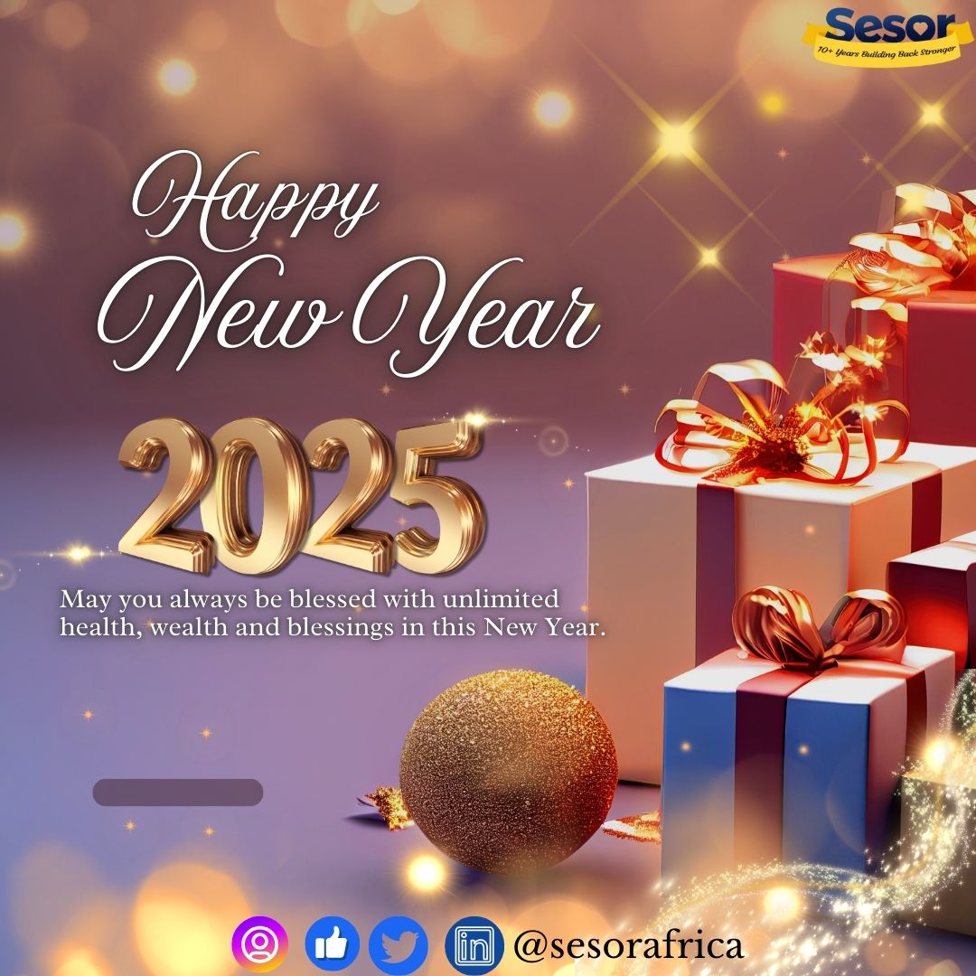 Happy New Year.

May you always be blessed with unlimited health, wealth and blessings in this New Year.

#sesorempowermentfoundation
#happynewyear
#newyear
#celebration