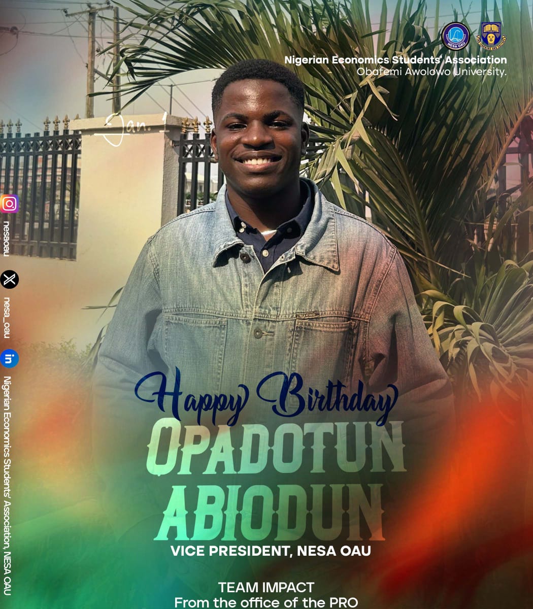 NESA_OAU's tweet photo. To our amazing and ever-gallant VICE-PRESIDENT,we say a happy birthday. 🎂 🎈 
We wish you a day full of pleasant surprises and a year full of amazing opportunities.
Live long and thrive

©️ TEAM IMPACT
https://t.co/aUUKiucVPI https://t.co/fwGdBUF9Vv