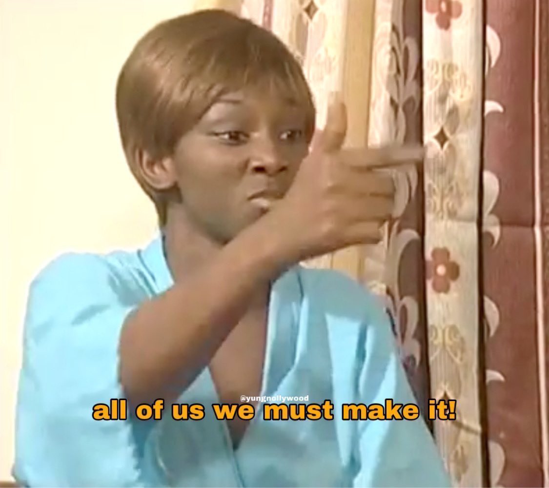 Rooting for my women especially to make bastard money to fund their dreams, travel the world and to simply have choice this year