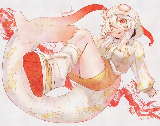 描き初めは  #オリフレ 