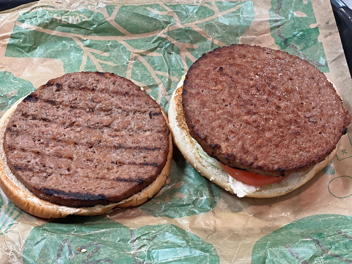 Robotvirgin's tweet photo. Double Impossible Whopper, made Vegan, at Burger King, in Beaverton, OR!
.
.
.
.
.
.
#impossibleburger #impossiblemeat #veganburger #veganmeat #veganprotein #vegan #veganfood #plantbased #veganism #veganwhopper #veganfortheanimals #impossiblewhopper #veganfastfood #veganjunkfood https://t.co/f7mJ1KShfF